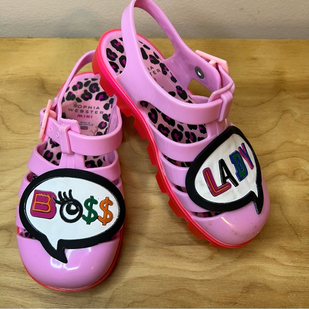 Sophia Webster Mini Boss Lady Pink Jellies Sandals